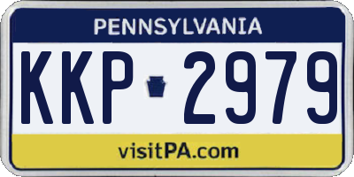 PA license plate KKP2979