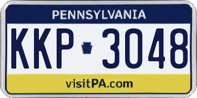 PA license plate KKP3048