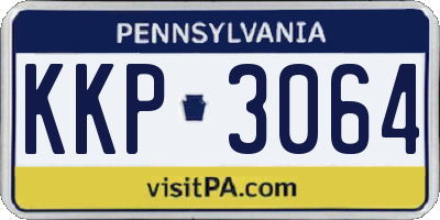 PA license plate KKP3064