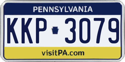 PA license plate KKP3079