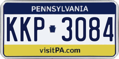 PA license plate KKP3084