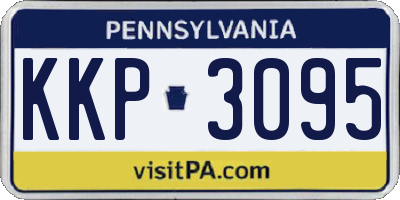PA license plate KKP3095