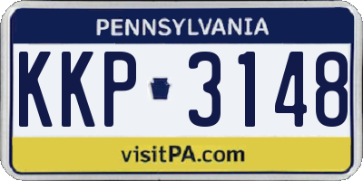 PA license plate KKP3148