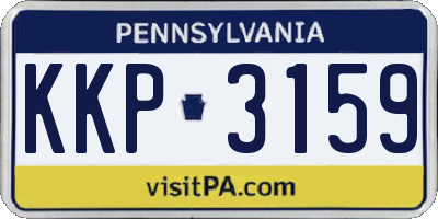 PA license plate KKP3159