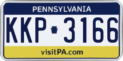 PA license plate KKP3166