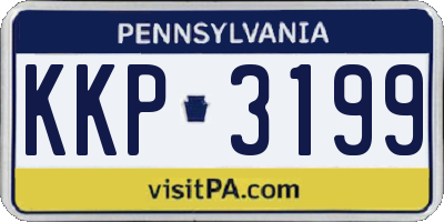 PA license plate KKP3199