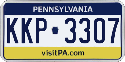 PA license plate KKP3307