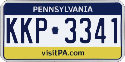 PA license plate KKP3341