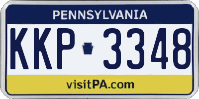 PA license plate KKP3348