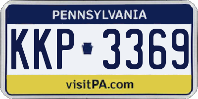 PA license plate KKP3369