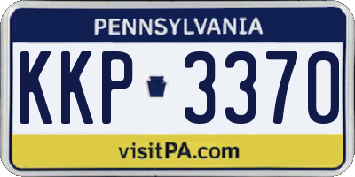 PA license plate KKP3370