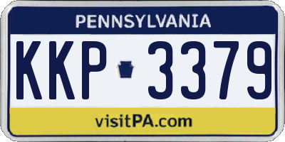 PA license plate KKP3379