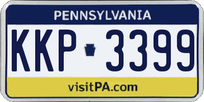 PA license plate KKP3399