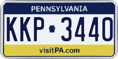 PA license plate KKP3440