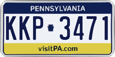 PA license plate KKP3471