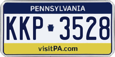 PA license plate KKP3528