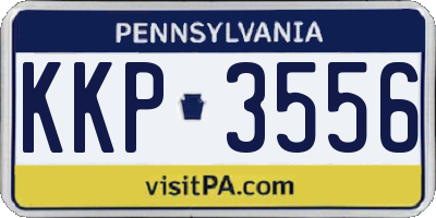 PA license plate KKP3556