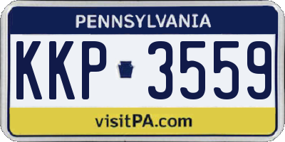 PA license plate KKP3559