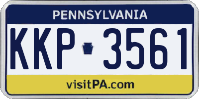 PA license plate KKP3561