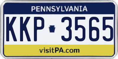 PA license plate KKP3565