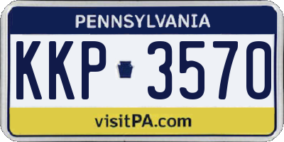 PA license plate KKP3570