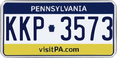 PA license plate KKP3573