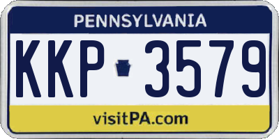 PA license plate KKP3579