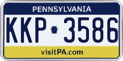 PA license plate KKP3586