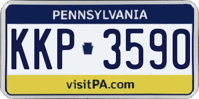 PA license plate KKP3590