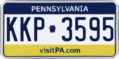 PA license plate KKP3595