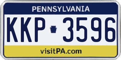 PA license plate KKP3596