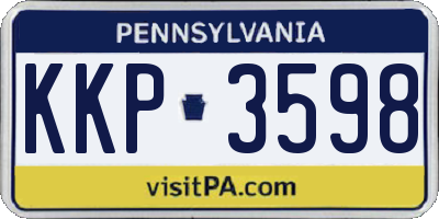 PA license plate KKP3598