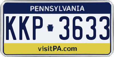 PA license plate KKP3633