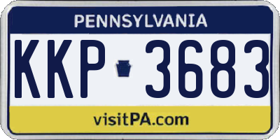 PA license plate KKP3683