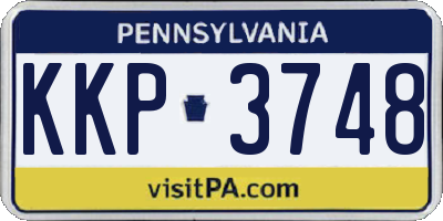 PA license plate KKP3748