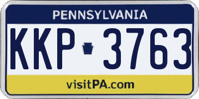 PA license plate KKP3763