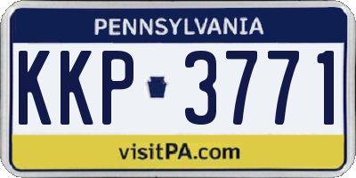 PA license plate KKP3771