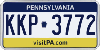 PA license plate KKP3772