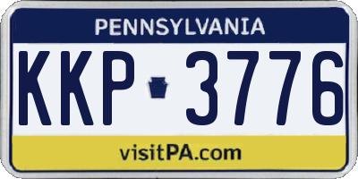 PA license plate KKP3776