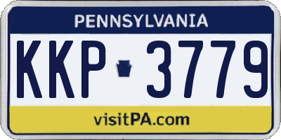 PA license plate KKP3779