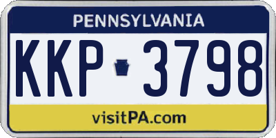 PA license plate KKP3798