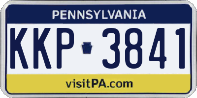 PA license plate KKP3841