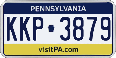 PA license plate KKP3879