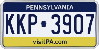 PA license plate KKP3907