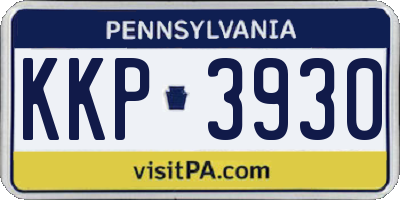 PA license plate KKP3930
