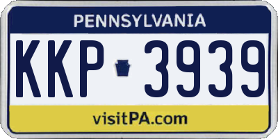 PA license plate KKP3939
