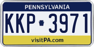 PA license plate KKP3971