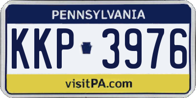 PA license plate KKP3976