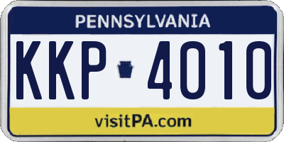 PA license plate KKP4010