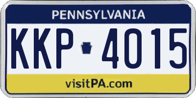 PA license plate KKP4015